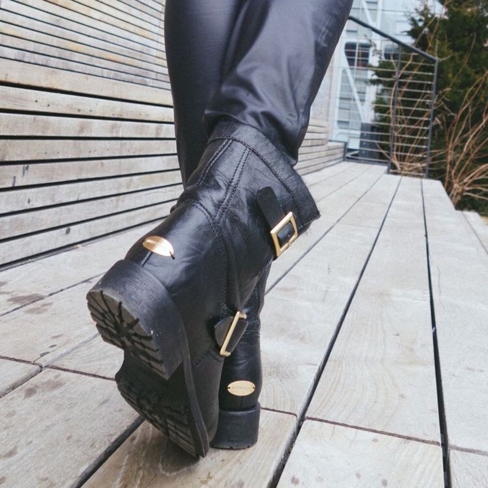 Jimmy Choo Women's Biker Boots in Black 8 - Picture 3 of 11